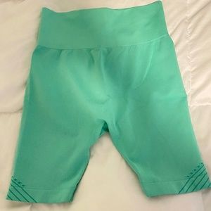 MINT GREEN BIKER SHORTS